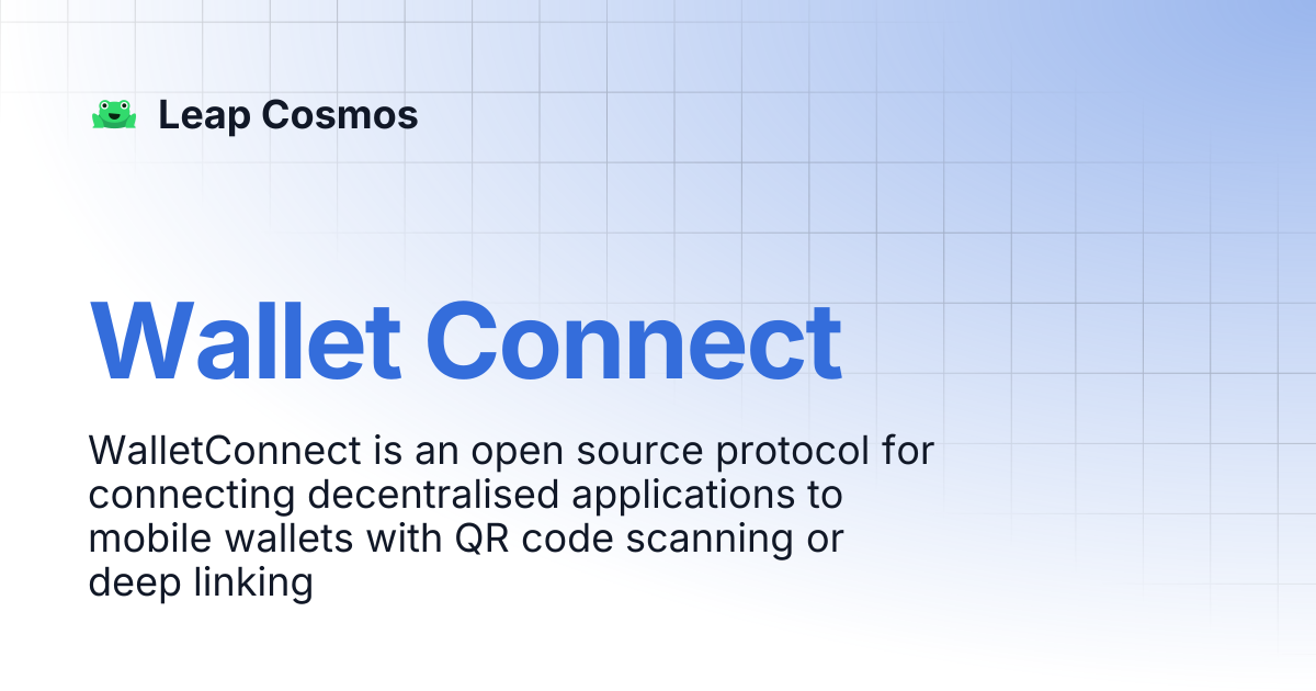 Wallet Connect | Leap Cosmos